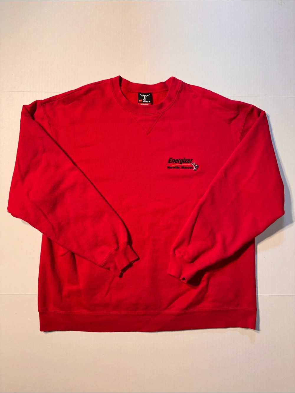Vtg Hanes Beefy Energizer Bunny Missouri Promo 90’s Crewneck Sweatshirt Sz L